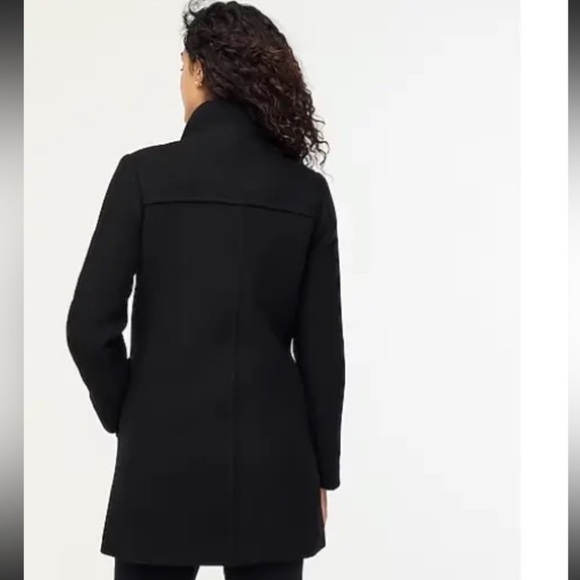 JCrew Factory City Coat in black - Picture 3 of 7